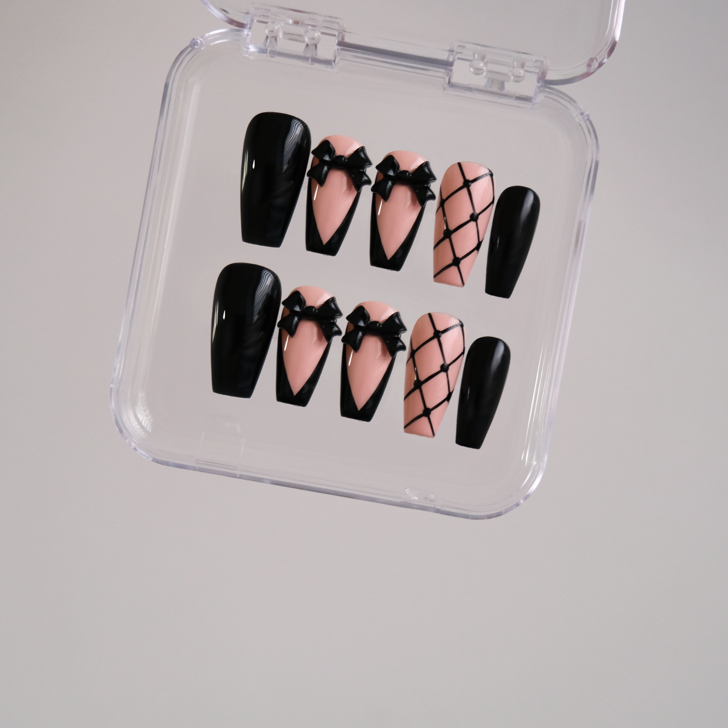 Black Coquette - Gel Nails